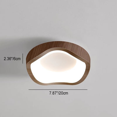 Plafonnier LED PE en fer ondulé japonais traditionnel pour salon 