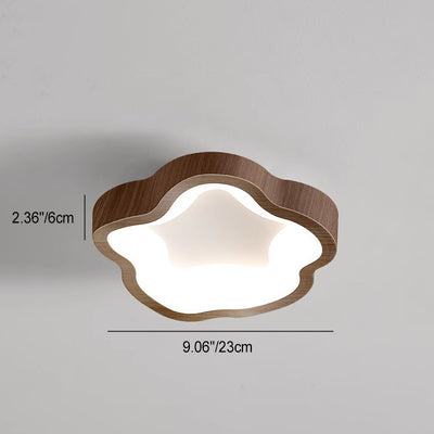 Plafonnier LED PE en fer ondulé japonais traditionnel pour salon 