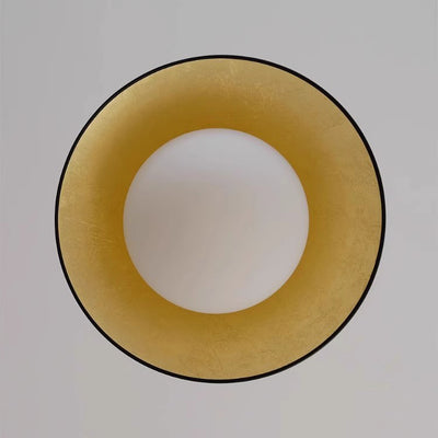 Traditionelle französische Kuppel-Hardware-Glaskugel-Schirm 1-Licht-Halbeinbau-Deckenleuchte für das Wohnzimmer 