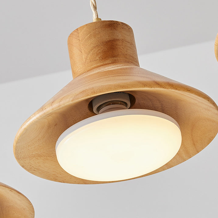 Applique murale 1 lumière en bois traditionnel japonais à grain effilé pour chambre 