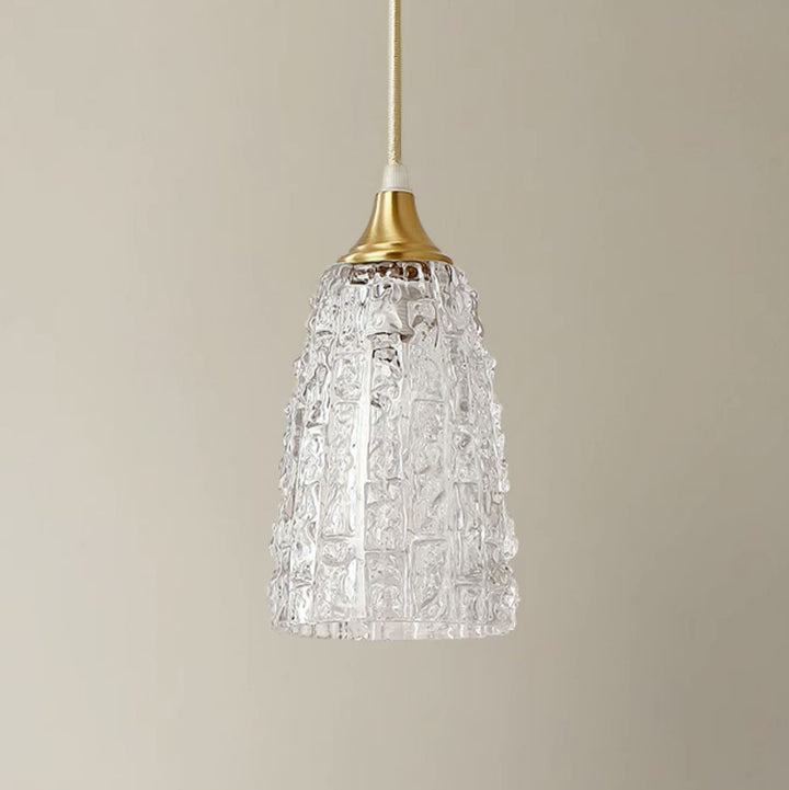 Abat-jour en verre à carreaux en laiton contemporain de luxe 1 lumière pour salon 