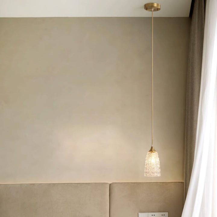 Abat-jour en verre à carreaux en laiton contemporain de luxe 1 lumière pour salon 