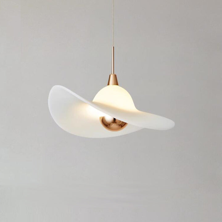 Suspension LED avec abat-jour en paille de résine d&
