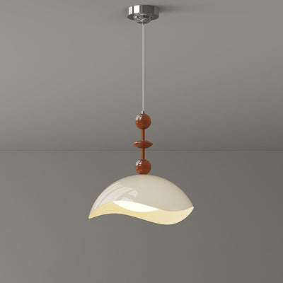 Zeitgenössische skandinavische Pendelleuchte aus Eisen-Eierschalen-PE-Schatten-LED für Schlafzimmer 