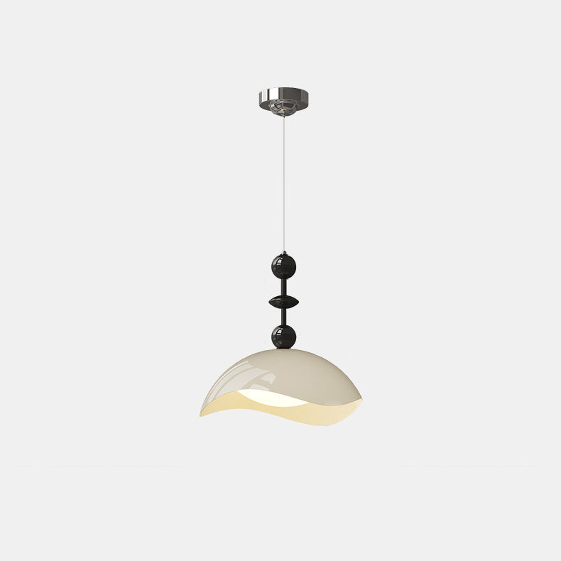 Zeitgenössische skandinavische Pendelleuchte aus Eisen-Eierschalen-PE-Schatten-LED für Schlafzimmer 