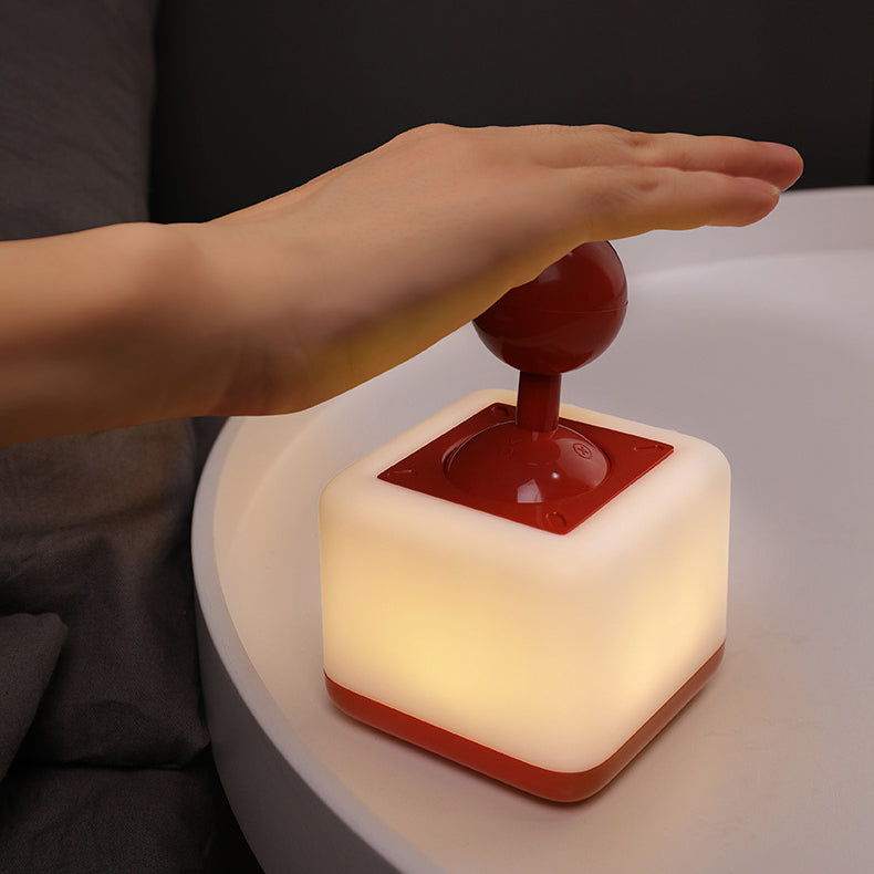 Contemporary Simplicity ABS Rocker Square LED Night Light Table Lamp For Bedroom