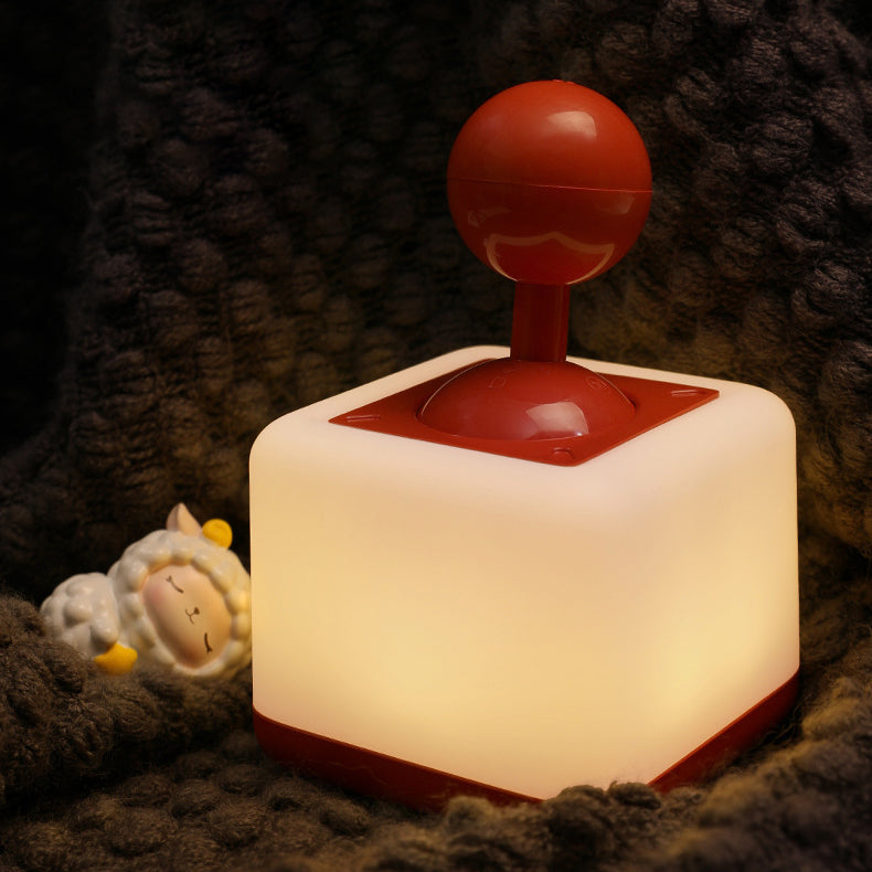 Contemporary Simplicity ABS Rocker Square LED Night Light Table Lamp For Bedroom