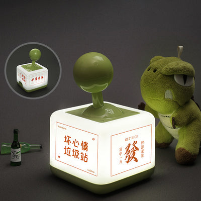 Contemporary Simplicity ABS Rocker Square LED Night Light Table Lamp For Bedroom