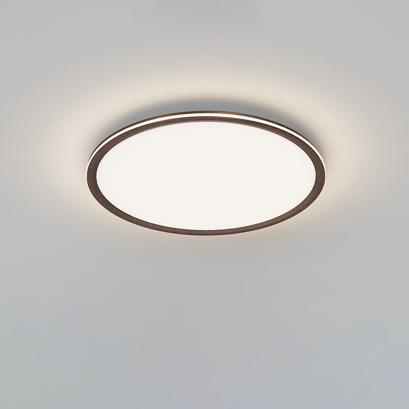 Plafonnier LED carré en aluminium acrylique géométrique minimaliste moderne pour salon 