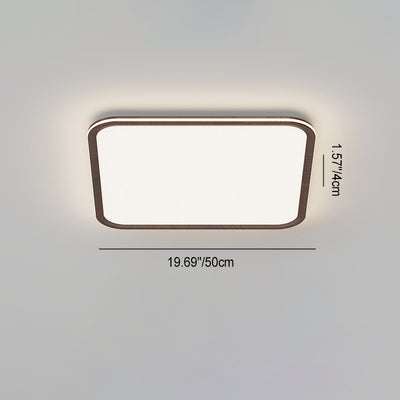 Plafonnier LED carré en aluminium acrylique géométrique minimaliste moderne pour salon 