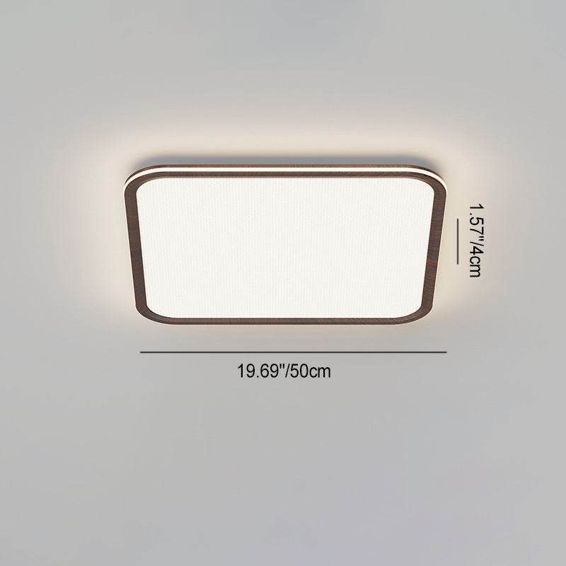 Plafonnier LED carré en aluminium acrylique géométrique minimaliste moderne pour salon 
