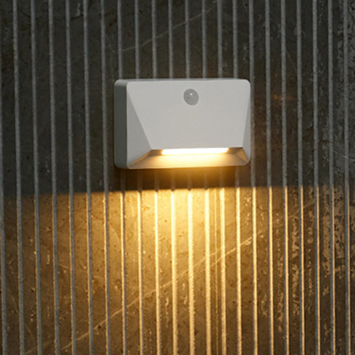 Lampe murale LED magnétique rectangulaire en ABS avec capteur humain minimaliste moderne pour salon 
