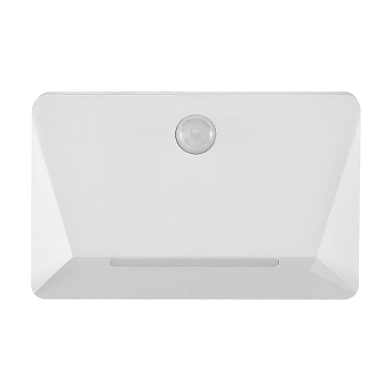 Lampe murale LED magnétique rectangulaire en ABS avec capteur humain minimaliste moderne pour salon 