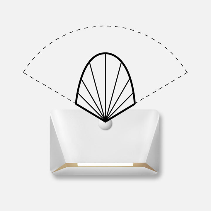 Lampe murale LED magnétique rectangulaire en ABS avec capteur humain minimaliste moderne pour salon 