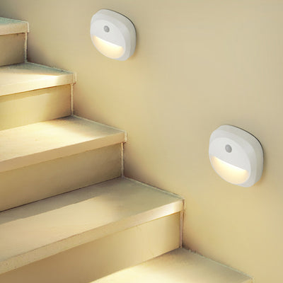 Modern Minimalist ABS Square Magnetic LED USB Human Sensor Night Light Wall Sconce Lamp For Bedroom