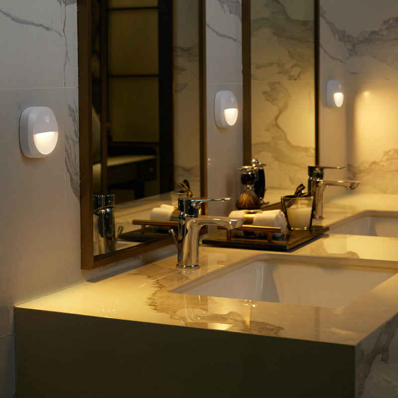 Modern Minimalist ABS Square Magnetic LED USB Human Sensor Night Light Wall Sconce Lamp For Bedroom