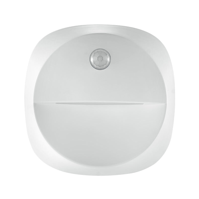 Lampe murale moderne minimaliste en ABS carré avec LED magnétique USB à capteur humain pour chambre à coucher 