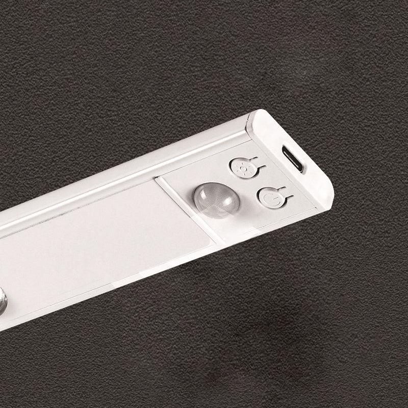 Lámpara de aplique de pared LED de tira larga de PVC con sensor inteligente minimalista moderno, lámpara de gabinete, luz nocturna para dormitorio 