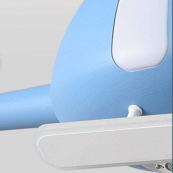 Ventilador de techo con luz LED de hierro acrílico contemporáneo creativo para niños con hélice de dibujos animados para dormitorio 