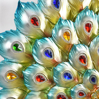 Applique murale 1-lumière avec abat-jour en boule de cristal en résine créative contemporaine pour salon 