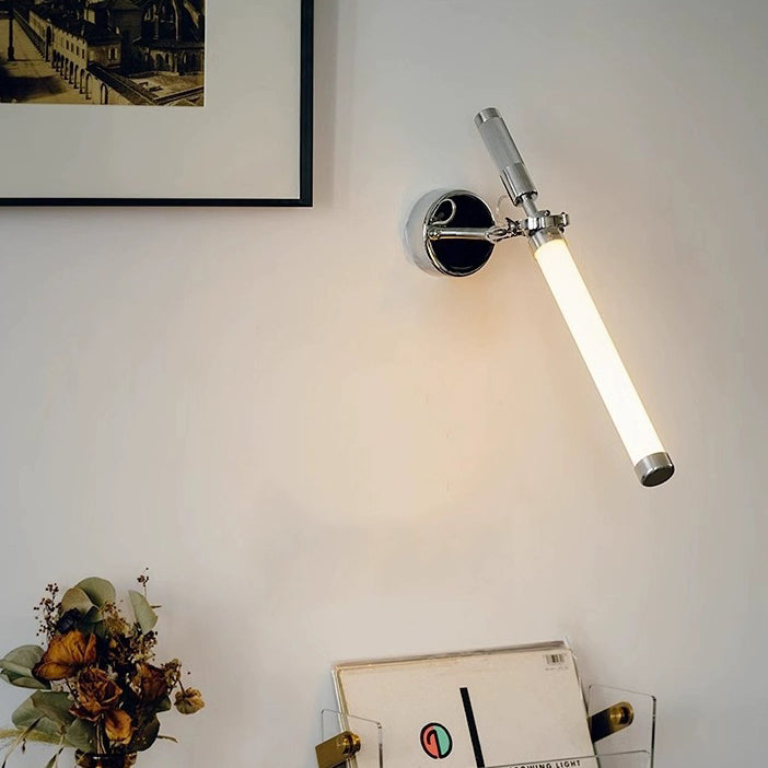 Applique murale LED en verre avec matériel moderne minimaliste à bande longue pour salon 
