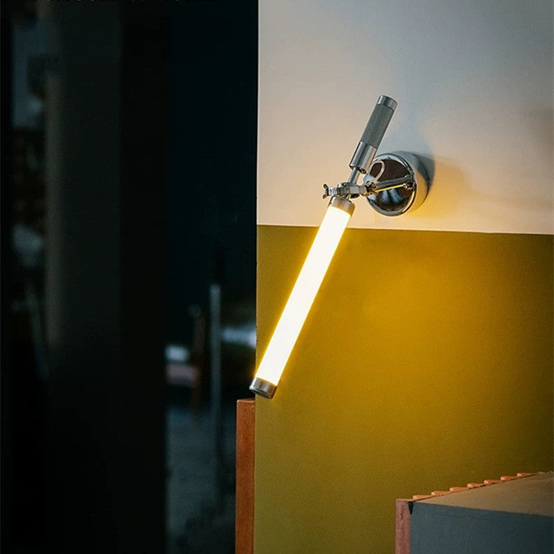 Applique murale LED en verre avec matériel moderne minimaliste à bande longue pour salon 