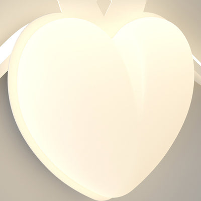 Zeitgenössische kreative PE Crown Herz Schatten Eisen LED Wandleuchte Lampe für Wohnzimmer 