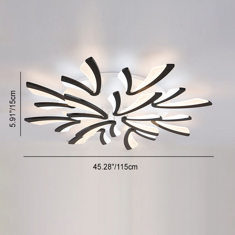 ضوء سقف LED بتصميم زهرة الهندباء من الأكريليك للأثاث الشمالي المعاصر لغرفة النوم 