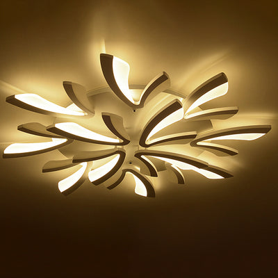 ضوء سقف LED بتصميم زهرة الهندباء من الأكريليك للأثاث الشمالي المعاصر لغرفة النوم 