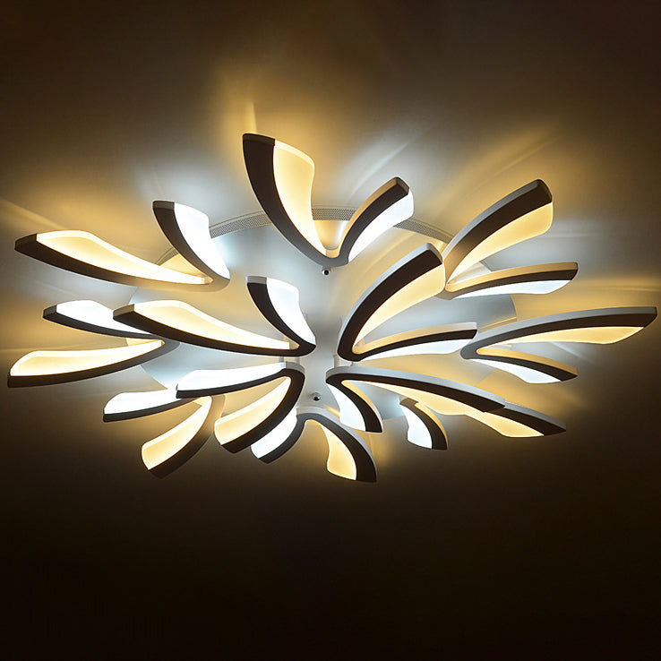 ضوء سقف LED بتصميم زهرة الهندباء من الأكريليك للأثاث الشمالي المعاصر لغرفة النوم 