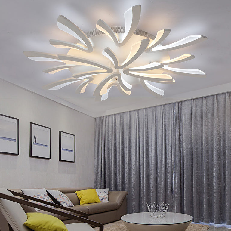 ضوء سقف LED بتصميم زهرة الهندباء من الأكريليك للأثاث الشمالي المعاصر لغرفة النوم 