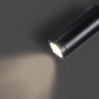 Applique murale LED moderne minimaliste à bras lumineux en fer et aluminium rotatif à 360° pour chambre 