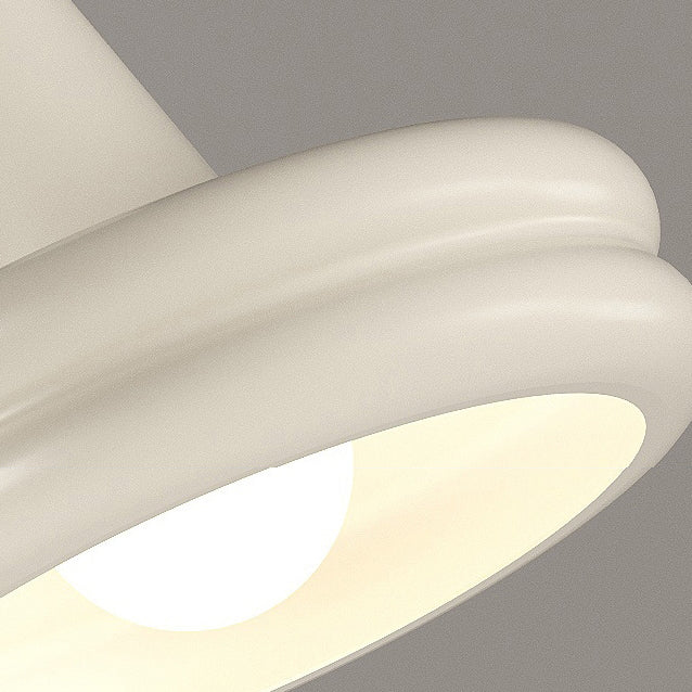 Lampe de table 1 lumière pour chambre à coucher avec abat-jour rond réglable en fer et décoration créative contemporaine de lapin 