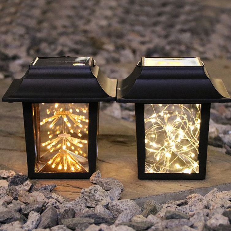 ضوء حديقة LED شمسي مربع نجمي ديكور بلاستيك صناعي معاصر 