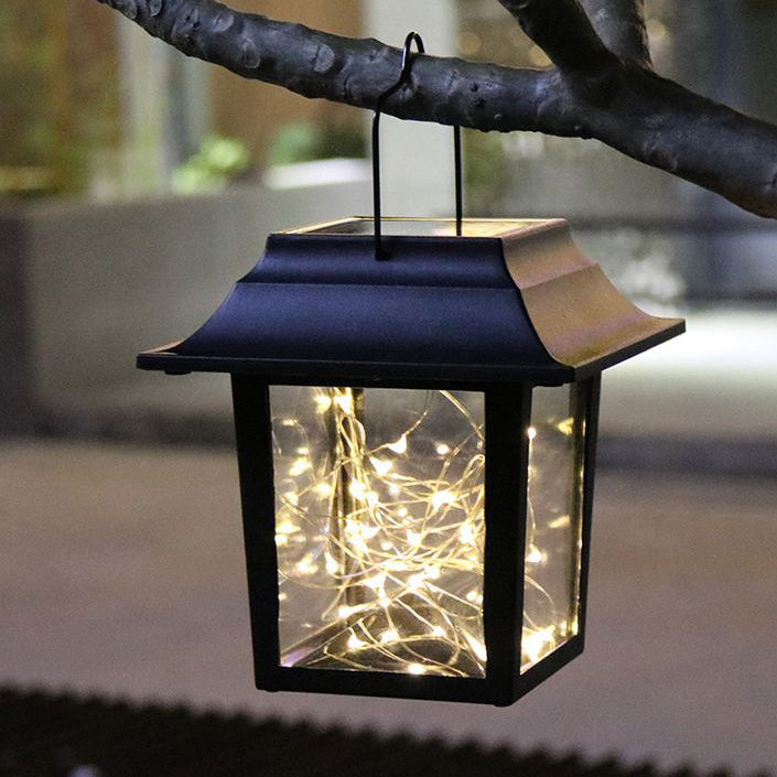 ضوء حديقة LED شمسي مربع نجمي ديكور بلاستيك صناعي معاصر 