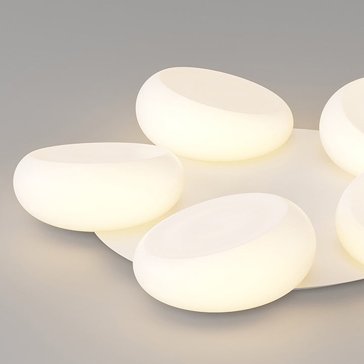 Zeitgenössische nordische Eisen-Acryl-runde LED-Unterputz-Deckenleuchte für Schlafzimmer 