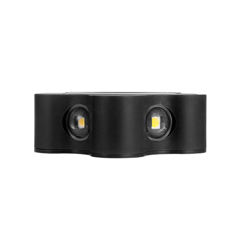 Zeitgenössische industrielle ABS-Pflaumenblüten-LED-Solarwandleuchte für den Außenbereich für den Garten 