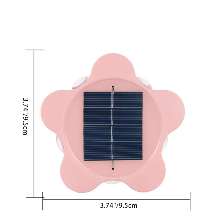 Zeitgenössische industrielle ABS-Pflaumenblüten-LED-Solarwandleuchte für den Außenbereich für den Garten 
