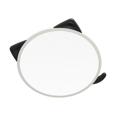 Luz de techo LED empotrada redonda de hierro y aluminio con diseño de gato de dibujos animados nórdico contemporáneo para sala de estar 