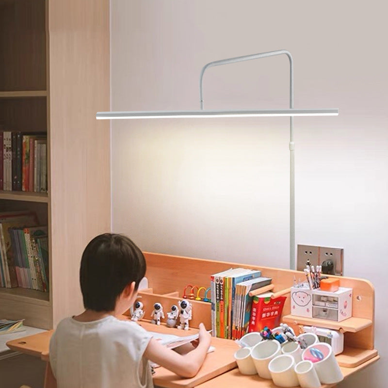 Modern Minimalist Linear Iron LED Reading Light Standing Floor Lamp For Living Room