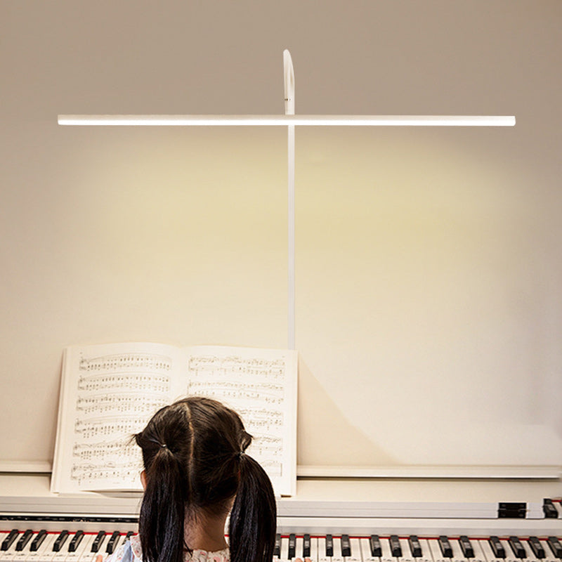 Modern Minimalist Linear Iron LED Reading Light Standing Floor Lamp For Living Room