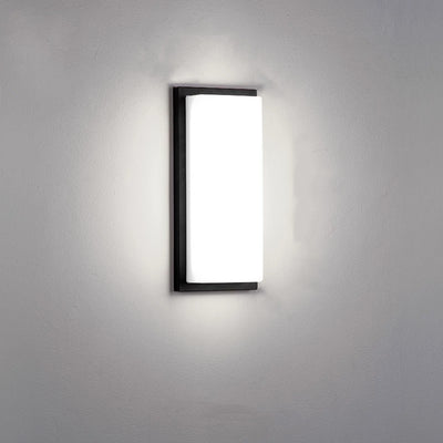 مصباح حائط خارجي مقاوم للماء من ABS LED بتصميم مربع بسيط حديث للحديقة 