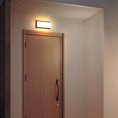 مصباح حائط خارجي مقاوم للماء من ABS LED بتصميم مربع بسيط حديث للحديقة 
