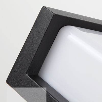 مصباح حائط خارجي مقاوم للماء من ABS LED بتصميم مربع بسيط حديث للحديقة 
