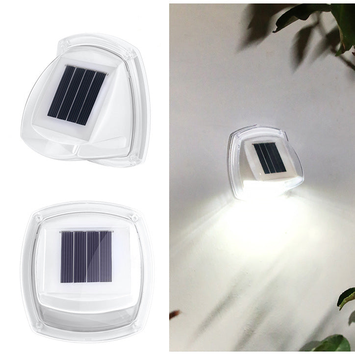 مصباح جداري عصري صناعي ABS مقاوم للماء يعمل بالطاقة الشمسية LED للحديقة 