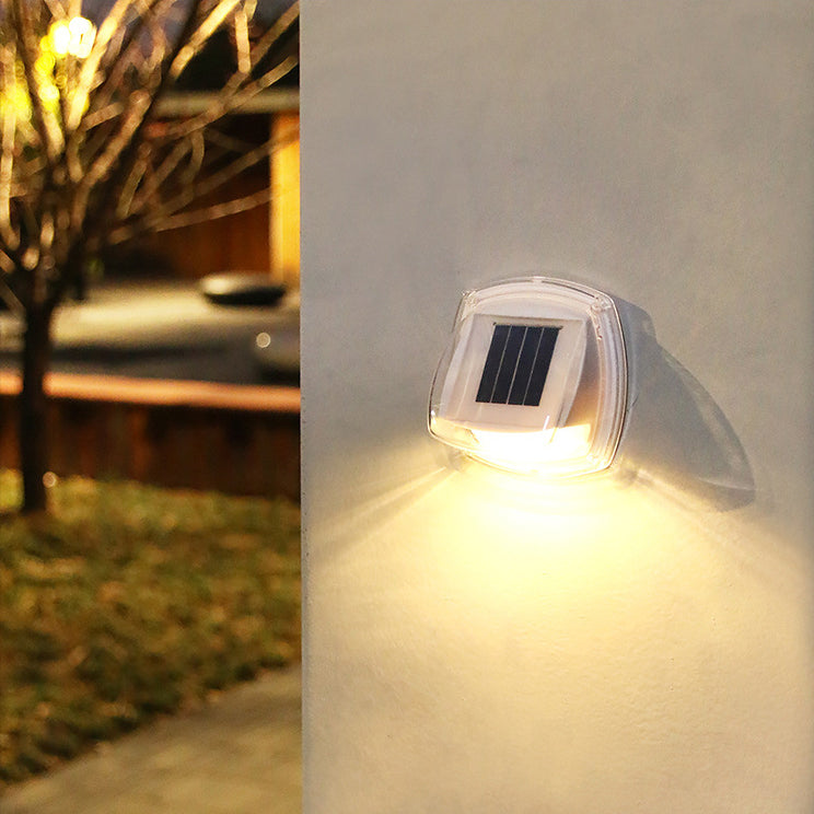 Zeitgenössische industrielle ABS Solar wasserdichte LED Outdoor Wandleuchte Lampe für Garten 