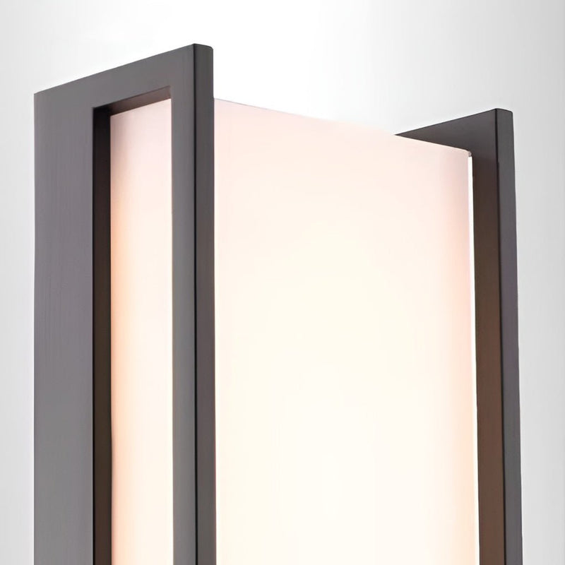 مصباح حائط خارجي مقاوم للماء LED ABS مستطيل بسيط حديث للحديقة 