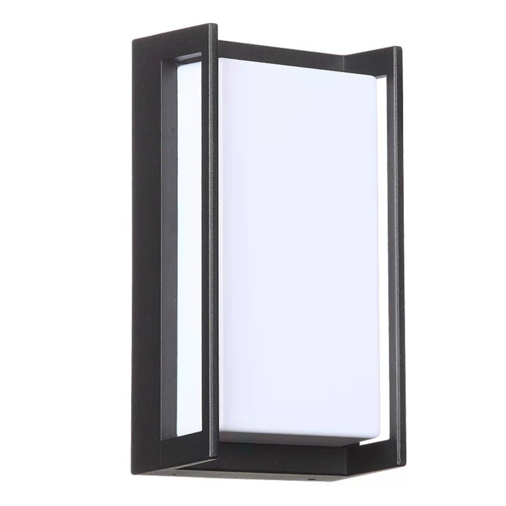 Modern Simplicity Rectangular ABS LED Waterproof Outdoor Wall Sconce Lamp For Garden