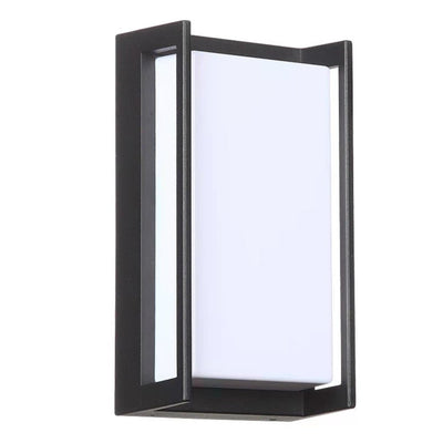 مصباح حائط خارجي مقاوم للماء LED ABS مستطيل بسيط حديث للحديقة 