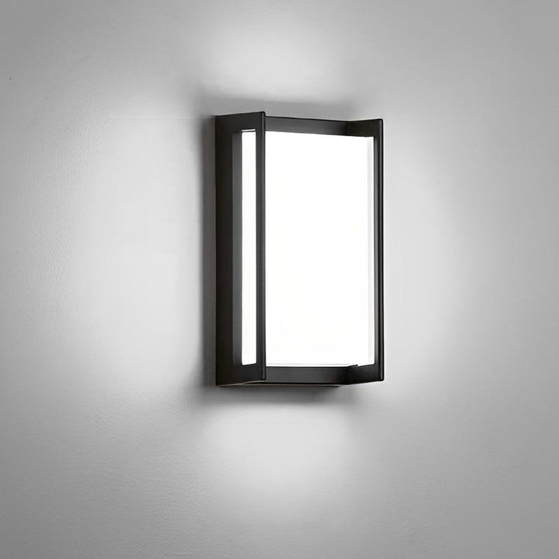 مصباح حائط خارجي مقاوم للماء LED ABS مستطيل بسيط حديث للحديقة 